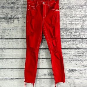 NWT-GARAGE-Ankle Retro High Waist Jegging